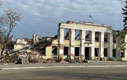 Bâtiment ruiné en Ukraine